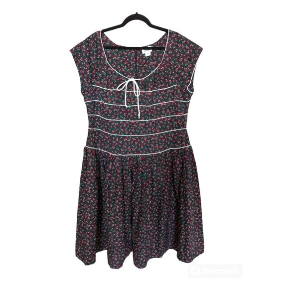 Unique Vintage retro inspired cherry design dress sz 20 - Picture 1 of 8